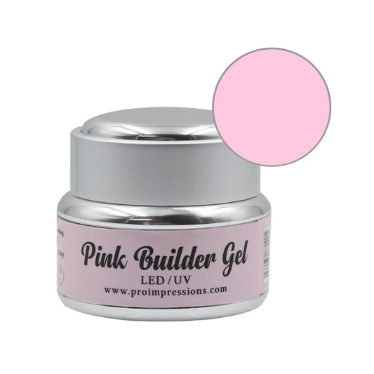 LED / UV Pink Hard Builder Gel - 15ml