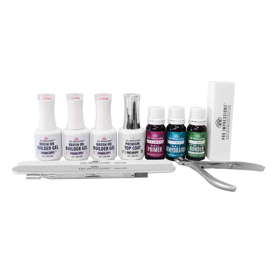 12 Piece Premium Brush on Builder Gel Starter Kit