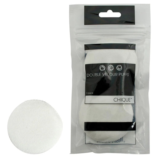 Chique - Double Velour Puffs 2 Pack