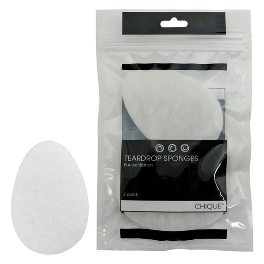 Chique - Teardrop Exfoliating Sponges 2 Pack