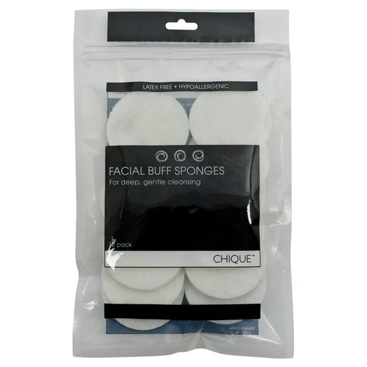 Chique -  Facial Buff Sponges - 12 Pack