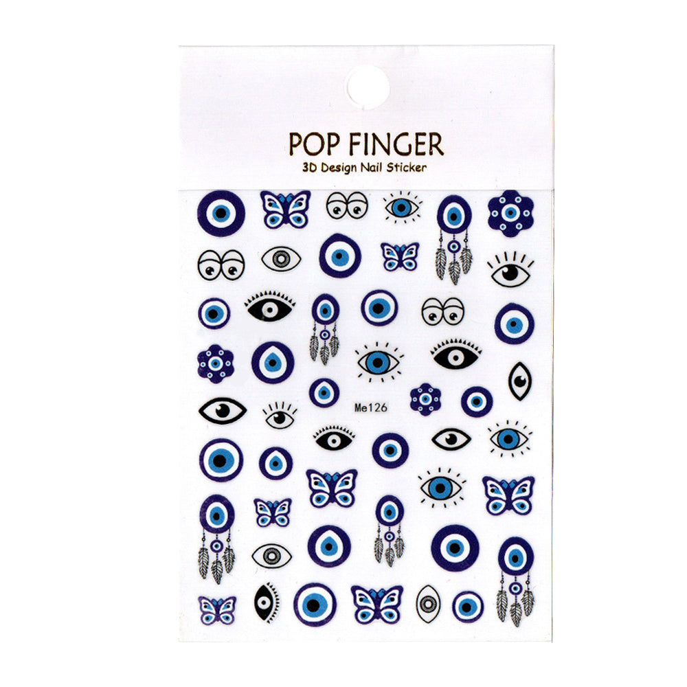 Nail Art Stickers - Evil Eye ME126