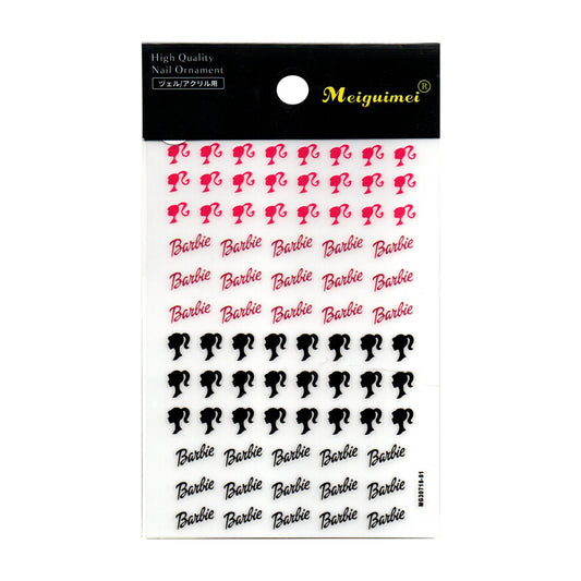 Nail Art Stickers - Barbie MG307