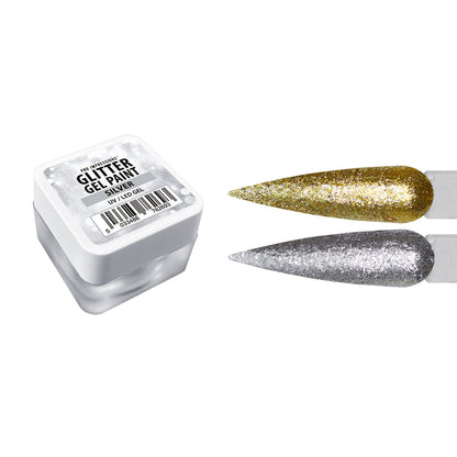 Premium Glitter Gel Paint Duo - Gold & Silver