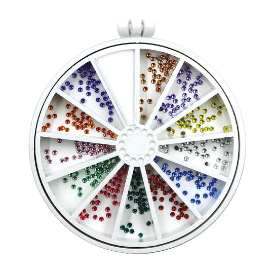 Mini Coloured Crystal Rhinestones  - 360 Rhinestones